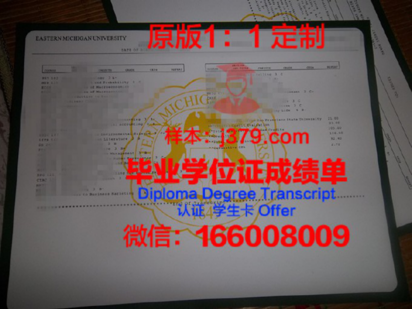 中央密歇根大学毕业证 Central Michigan University diploma